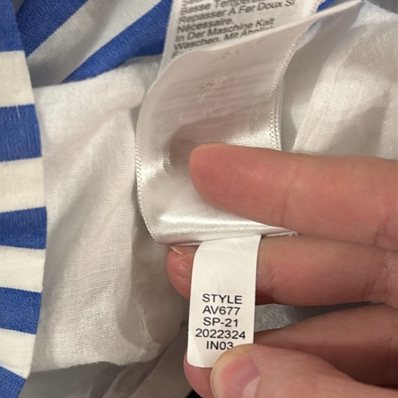 J Crew Factory Striped sleeveless tiered mini dress in cotton poplin size 6 - Picture 11 of 12